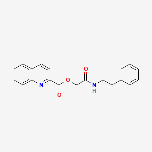 [(2-Phenylethyl)carbamoyl]methyl quinoline-2-carboxylate