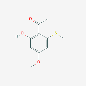 1-(2-Hydroxy-4-methoxy-6-methylsulfanylphenyl)ethanone