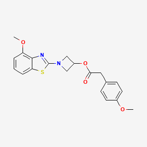 1-(4-Methoxybenzo[d]thiazol-2-yl)azetidin-3-yl 2-(4-methoxyphenyl)acetate