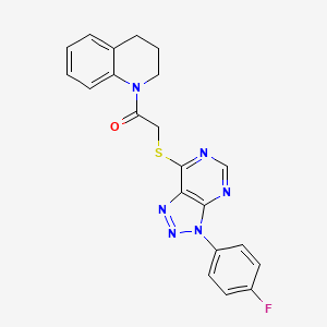 1-(3,4-dihydroquinolin-1(2H)-yl)-2-((3-(4-fluorophenyl)-3H-[1,2,3]triazolo[4,5-d]pyrimidin-7-yl)thio)ethanone