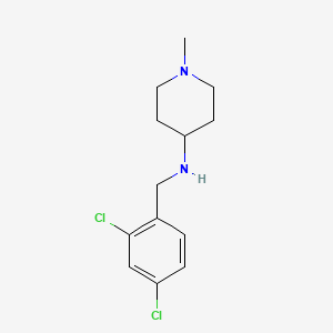 N-[(2,4-dichlorophenyl)methyl]-1-methylpiperidin-4-amine