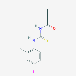 molecular formula C13H17IN2OS B283656 N-[(4-iodo-2-methylphenyl)carbamothioyl]-2,2-dimethylpropanamide 