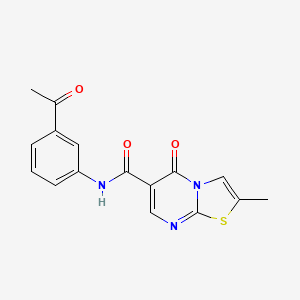 N-(3-acetylphenyl)-2-methyl-5-oxo-5H-thiazolo[3,2-a]pyrimidine-6-carboxamide