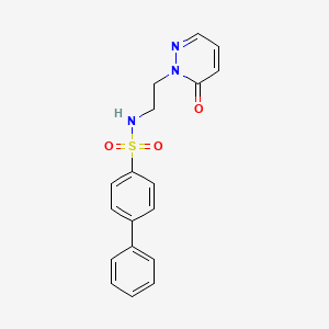 N-(2-(6-oxopyridazin-1(6H)-yl)ethyl)-[1,1'-biphenyl]-4-sulfonamide