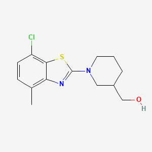 [1-(7-Chloro-4-methyl-1,3-benzothiazol-2-yl)piperidin-3-yl]methanol