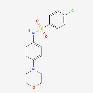 4-chloro-N-(4-morpholinophenyl)benzenesulfonamide