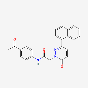 N-(4-acetylphenyl)-2-(3-naphthalen-1-yl-6-oxopyridazin-1-yl)acetamide