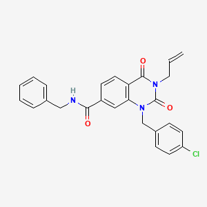 3-allyl-N-benzyl-1-(4-chlorobenzyl)-2,4-dioxo-1,2,3,4-tetrahydroquinazoline-7-carboxamide