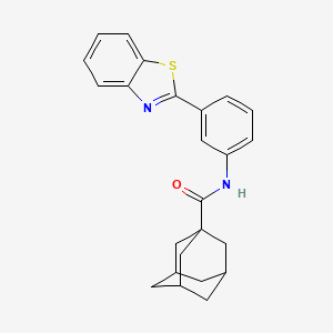 N-[3-(1,3-benzothiazol-2-yl)phenyl]adamantane-1-carboxamide