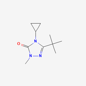 molecular formula C10H17N3O B2836625 3-tert-butyl-4-cyclopropyl-1-methyl-4,5-dihydro-1H-1,2,4-triazol-5-one CAS No. 2199684-86-9