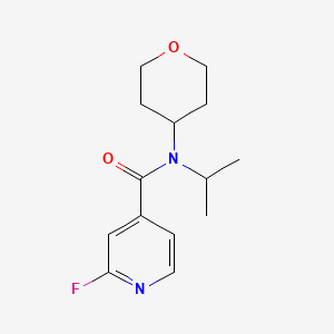 molecular formula C14H19FN2O2 B2836628 2-Fluoro-N-(oxan-4-yl)-N-propan-2-ylpyridine-4-carboxamide CAS No. 1436060-34-2