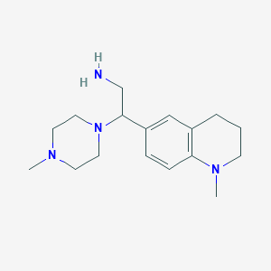 molecular formula C17H28N4 B2836641 2-(1-甲基-1,2,3,4-四氢喹啉-6-基)-2-(4-甲基哌嗪-1-基)乙胺 CAS No. 1170466-71-3
