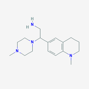 molecular formula C17H28N4 B2836641 [2-(4-METHYLPIPERAZIN-1-YL)-2-(1-METHYL-1,2,3,4-TETRAHYDROQUINOLIN-6-YL)E+ CAS No. 1170466-71-3