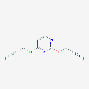 molecular formula C10H8N2O2 B2836645 2,4-bis(prop-2-yn-1-yloxy)pyrimidine CAS No. 2490403-87-5