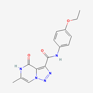 N-(4-ethoxyphenyl)-6-methyl-4-oxo-4,5-dihydro[1,2,3]triazolo[1,5-a]pyrazine-3-carboxamide