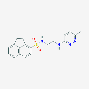 N-(2-((6-methylpyridazin-3-yl)amino)ethyl)-1,2-dihydroacenaphthylene-3-sulfonamide