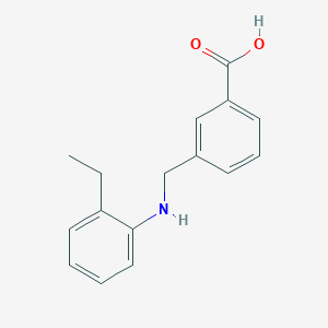 molecular formula C16H17NO2 B2836687 3-{[(2-Ethylphenyl)amino]methyl}benzoic acid CAS No. 1226109-81-4