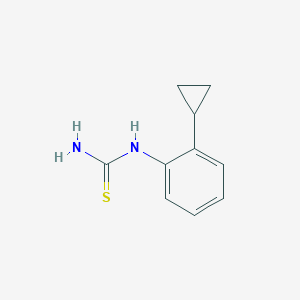 molecular formula C10H12N2S B2836691 1-(2-环丙基苯基)硫脲 CAS No. 1417885-77-8