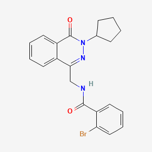 2-bromo-N-((3-cyclopentyl-4-oxo-3,4-dihydrophthalazin-1-yl)methyl)benzamide