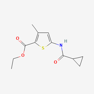 Ethyl 5-(cyclopropanecarboxamido)-3-methylthiophene-2-carboxylate