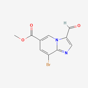 molecular formula C10H7BrN2O3 B2836706 Methyl 8-bromo-3-formylimidazo[1,2-a]pyridine-6-carboxylate CAS No. 2092515-59-6