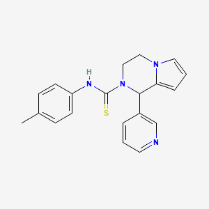 1-(pyridin-3-yl)-N-(p-tolyl)-3,4-dihydropyrrolo[1,2-a]pyrazine-2(1H)-carbothioamide