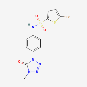 5-bromo-N-(4-(4-methyl-5-oxo-4,5-dihydro-1H-tetrazol-1-yl)phenyl)thiophene-2-sulfonamide