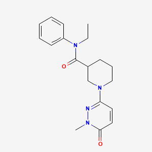N-ethyl-1-(1-methyl-6-oxo-1,6-dihydropyridazin-3-yl)-N-phenylpiperidine-3-carboxamide