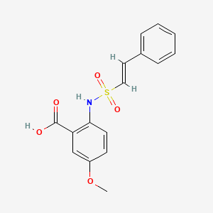 5-Methoxy-2-[[(E)-2-phenylethenyl]sulfonylamino]benzoic acid