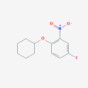1-(Cyclohexyloxy)-4-fluoro-2-nitrobenzen