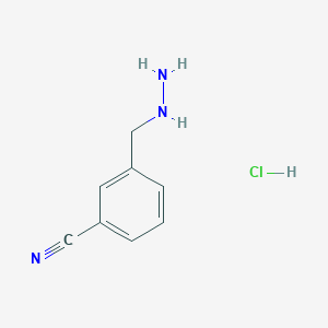 3-(Hydrazinylmethyl)benzonitrile hydrochloride