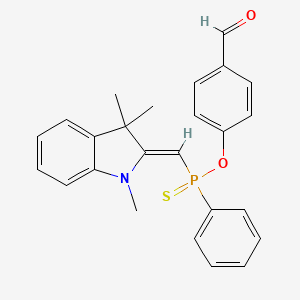 4-[phenyl-[(Z)-(1,3,3-trimethylindol-2-ylidene)methyl]phosphinothioyl]oxybenzaldehyde