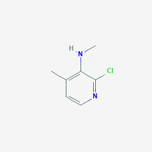 molecular formula C7H9ClN2 B2836772 2-chloro-N,4-dimethylpyridin-3-amine CAS No. 1498918-22-1