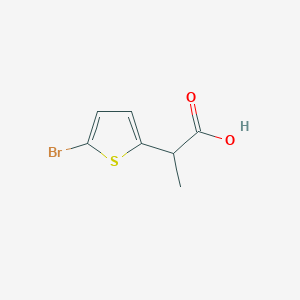 molecular formula C7H7BrO2S B2836782 2-(5-Bromothiophen-2-yl)propanoic acid CAS No. 139547-22-1
