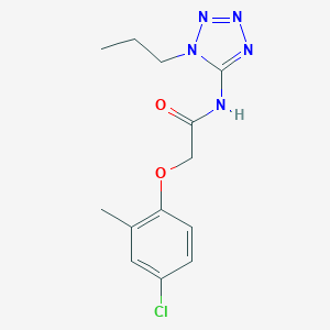 molecular formula C13H16ClN5O2 B283680 2-(4-Chloro-2-methyl-phenoxy)-N-(1-propyl-1H-tetrazol-5-yl)-acetamide 