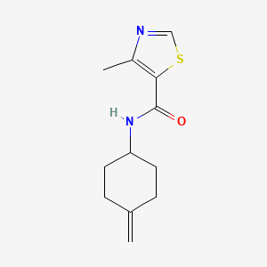 molecular formula C12H16N2OS B2836803 4-methyl-N-(4-methylidenecyclohexyl)-1,3-thiazole-5-carboxamide CAS No. 2097893-27-9