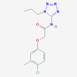 molecular formula C13H16ClN5O2 B283681 2-(4-chloro-3-methylphenoxy)-N-(1-propyl-1H-tetraazol-5-yl)acetamide 