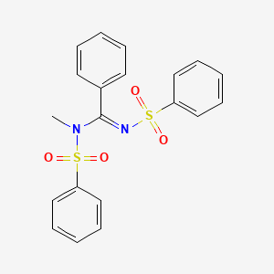 (E)-N-methyl-N,N'-bis(phenylsulfonyl)benzimidamide