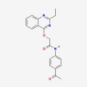 N-(4-acetylphenyl)-2-[(2-ethylquinazolin-4-yl)oxy]acetamide