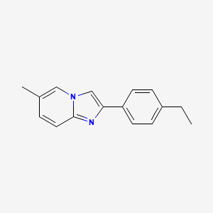 molecular formula C16H16N2 B2836826 2-(4-乙基苯基)-6-甲基咪唑并[1,2-a]吡啶 CAS No. 137314-62-6