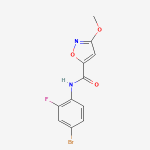 N-(4-bromo-2-fluorophenyl)-3-methoxyisoxazole-5-carboxamide