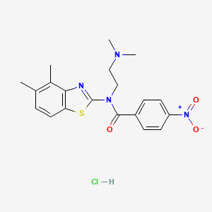 N-(2-(dimethylamino)ethyl)-N-(4,5-dimethylbenzo[d]thiazol-2-yl)-4-nitrobenzamide hydrochloride