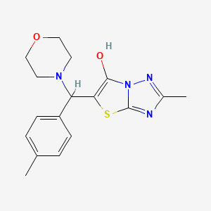 2-Methyl-5-(morpholino(p-tolyl)methyl)thiazolo[3,2-b][1,2,4]triazol-6-ol