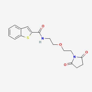 N-(2-(2-(2,5-dioxopyrrolidin-1-yl)ethoxy)ethyl)benzo[b]thiophene-2-carboxamide