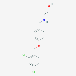 molecular formula C16H17Cl2NO2 B283688 2-({4-[(2,4-Dichlorobenzyl)oxy]benzyl}amino)ethanol 