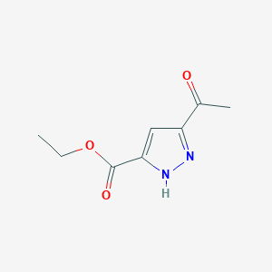 molecular formula C8H10N2O3 B2836928 5-乙酰基-2H-吡唑-3-甲酸乙酯 CAS No. 37622-89-2