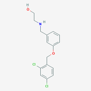 molecular formula C16H17Cl2NO2 B283697 2-({3-[(2,4-Dichlorobenzyl)oxy]benzyl}amino)ethanol 