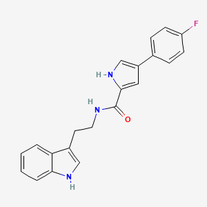 N-(2-(1H-indol-3-yl)ethyl)-4-(4-fluorophenyl)-1H-pyrrole-2-carboxamide