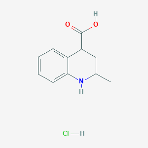 molecular formula C11H14ClNO2 B2836999 2-甲基-1,2,3,4-四氢喹啉-4-羧酸 盐酸盐 CAS No. 1779125-04-0