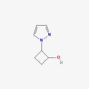 B2837038 2-(1H-pyrazol-1-yl)cyclobutan-1-ol CAS No. 2162660-20-8
